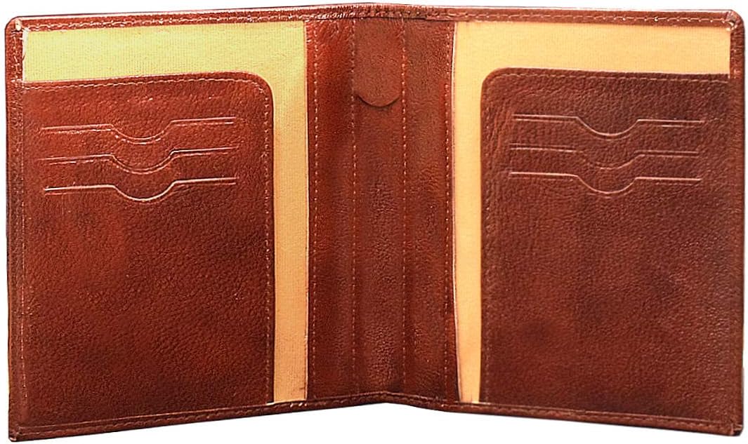 ABYSGenuine Leather Unisex Passport Cover||Passport Wallet for Men & Women (Maroon)