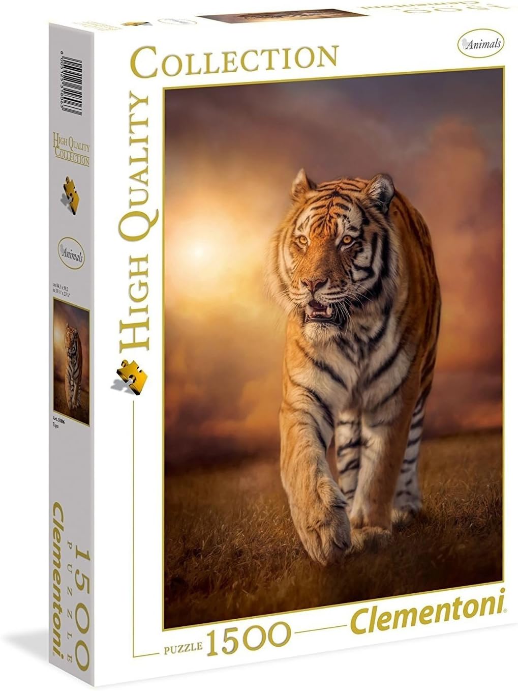 Clementoni31806 - Collection Puzzle for Adults and Children - Tiger - 1500 Pieces