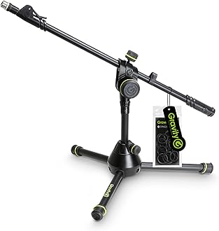 Gravity MS 3122 HDB - Short Heavy Duty Microphone Stand with Folding Tripod Base