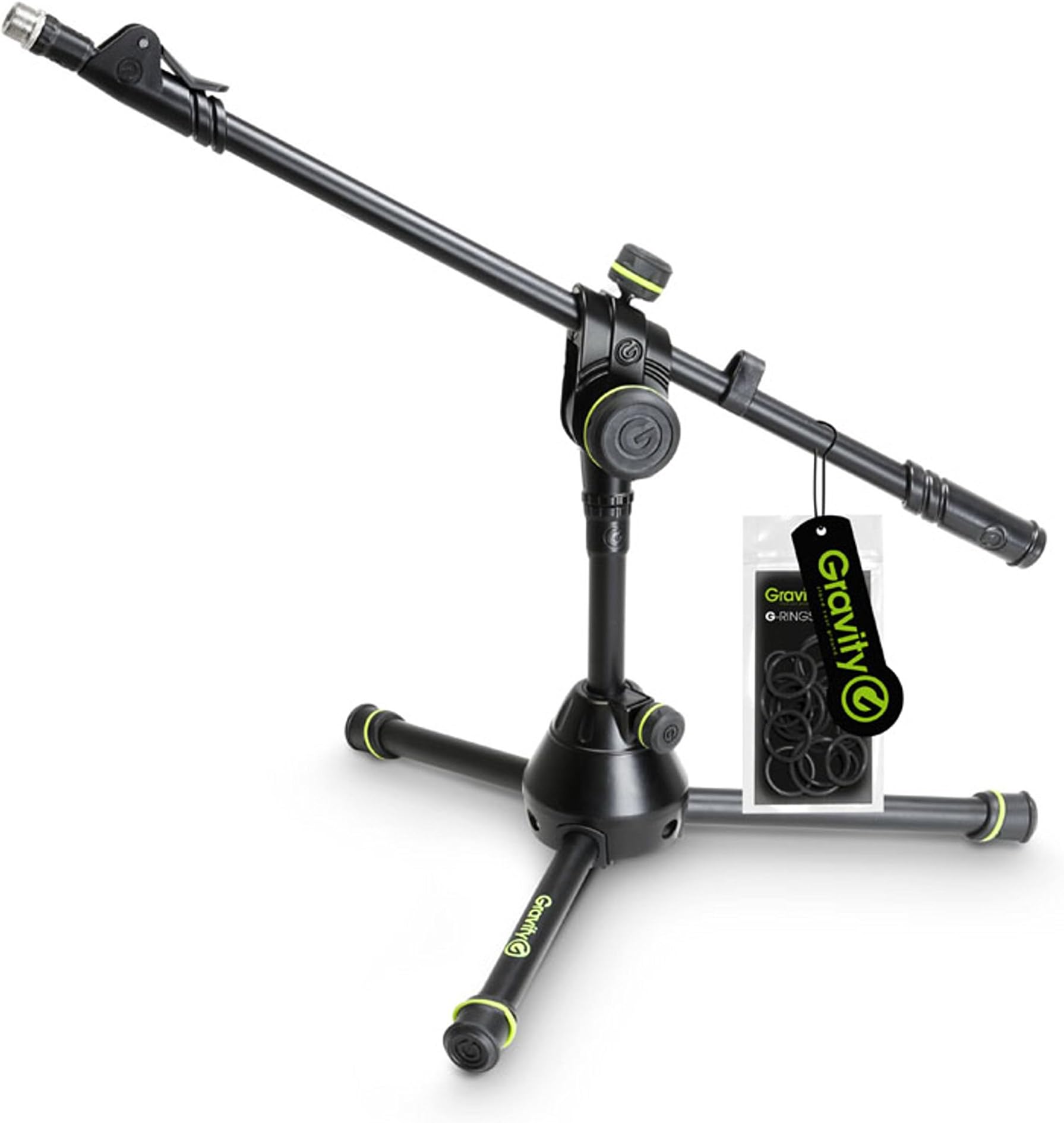 Gravity MS 3122 HDB - Short Heavy Duty Microphone Stand with Folding Tripod Base