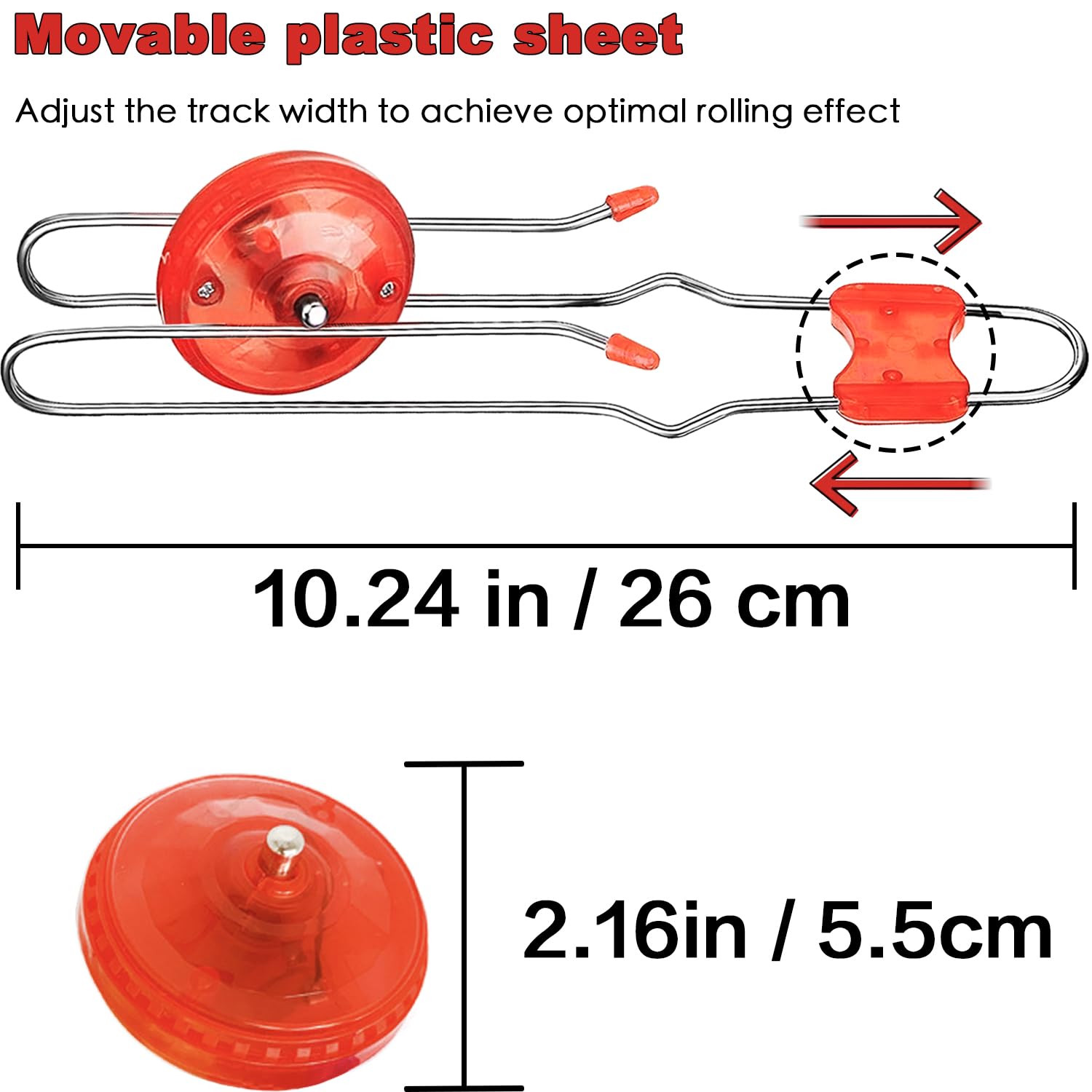 Amazon.com: Jishi Retro Magic Rail Twirler Toy 3-Pack LED Light Up