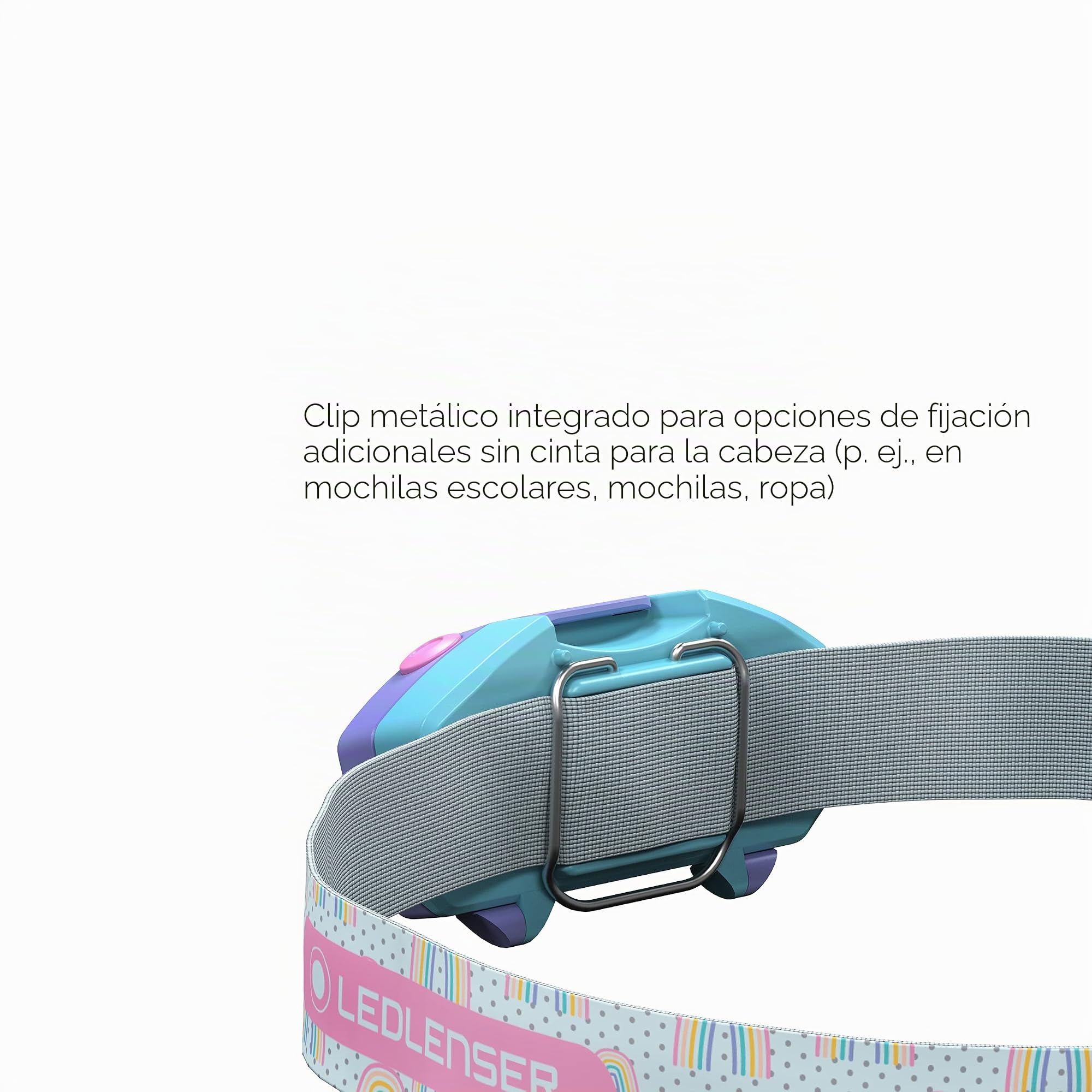 Ledlenser KidLED2 - Linterna frontal LED para niños, diseño dinosaurio, funciona con pilas, 40 lúmenes, ideal para acampadas, paseos nocturnos y exploraciones al aire libre.