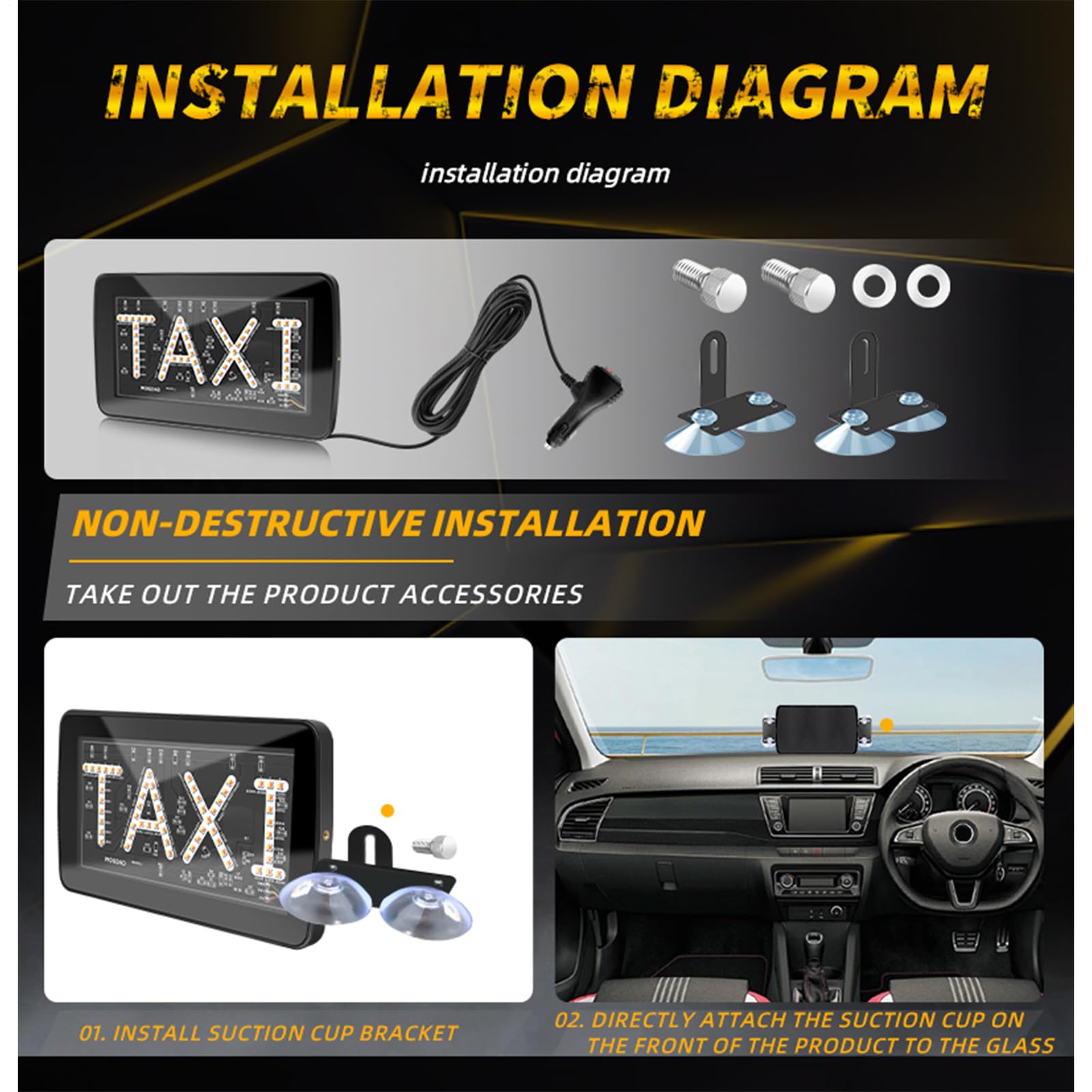 Plafonnier Taxi LED