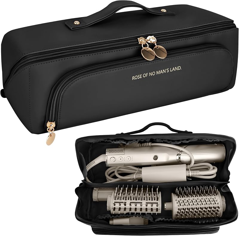 Estojo de viagem Veki para Shark Flexstyle, Airwrap, FlexFusion e SpeedStyle, com compartimentos e almofada de silicone, preto