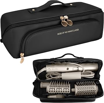 Veki Travel Carrying Case for Shark Flex Style, Organizer for Airwrap Shark Flex Style, FlexFusion, SpeedStyle, Styler and Accessories, Hair Tools Travel Bag, Hair Dryer 2 in 1 Storage Bag, Black