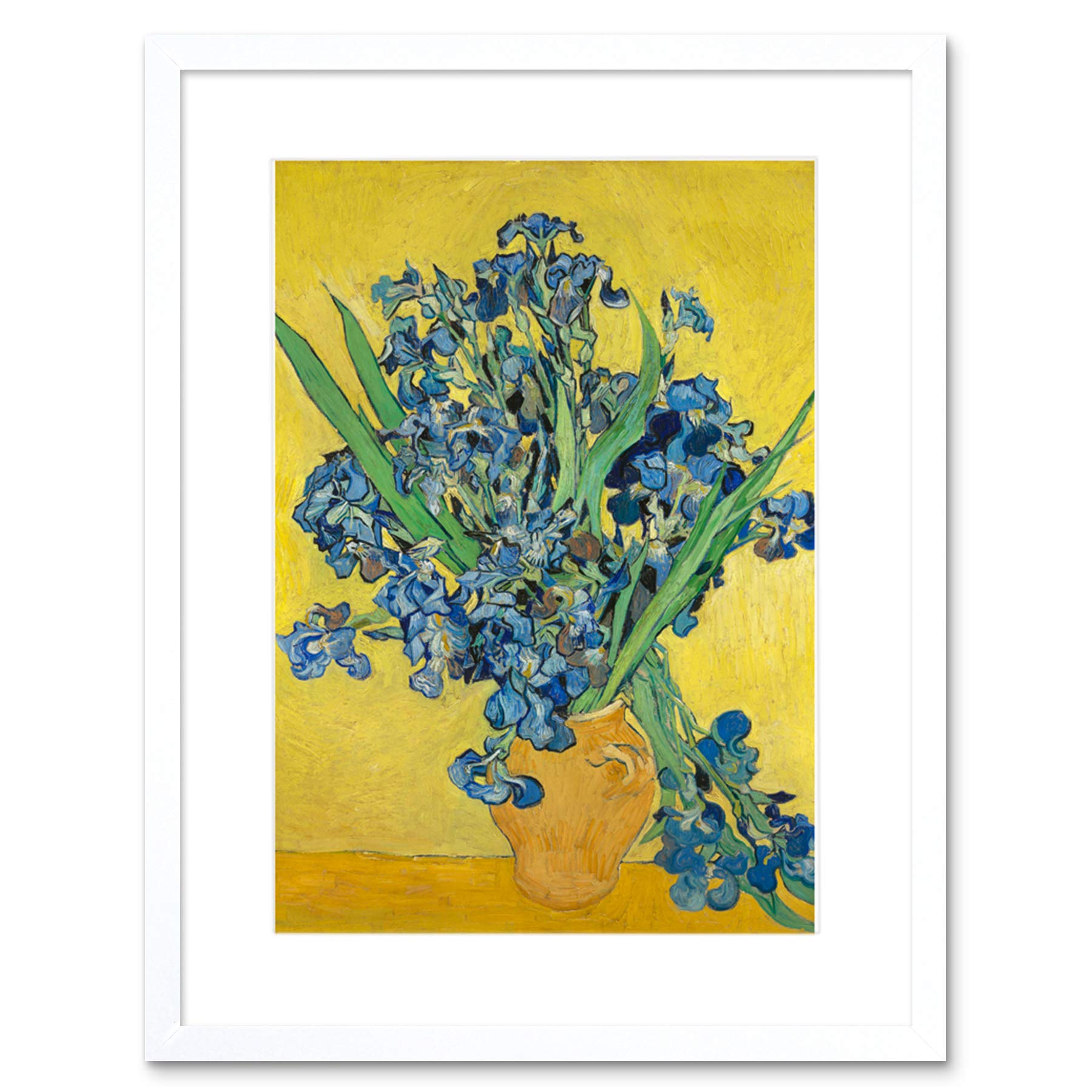 Van Gogh Irises Painting Framed Wall Art Print