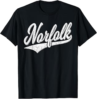 NORFOLK VIRGINIA VARSITY SCRIPT CLASSIC SPORTS JERSEY STYLE T-Shirt