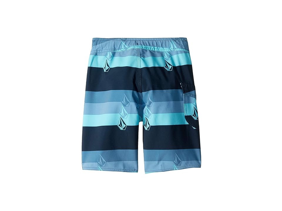 

Volcom Kids Lido Liney Mod Boardshorts (Toddler/Little Kids) (Vintage Blue) Boy's Swimwear