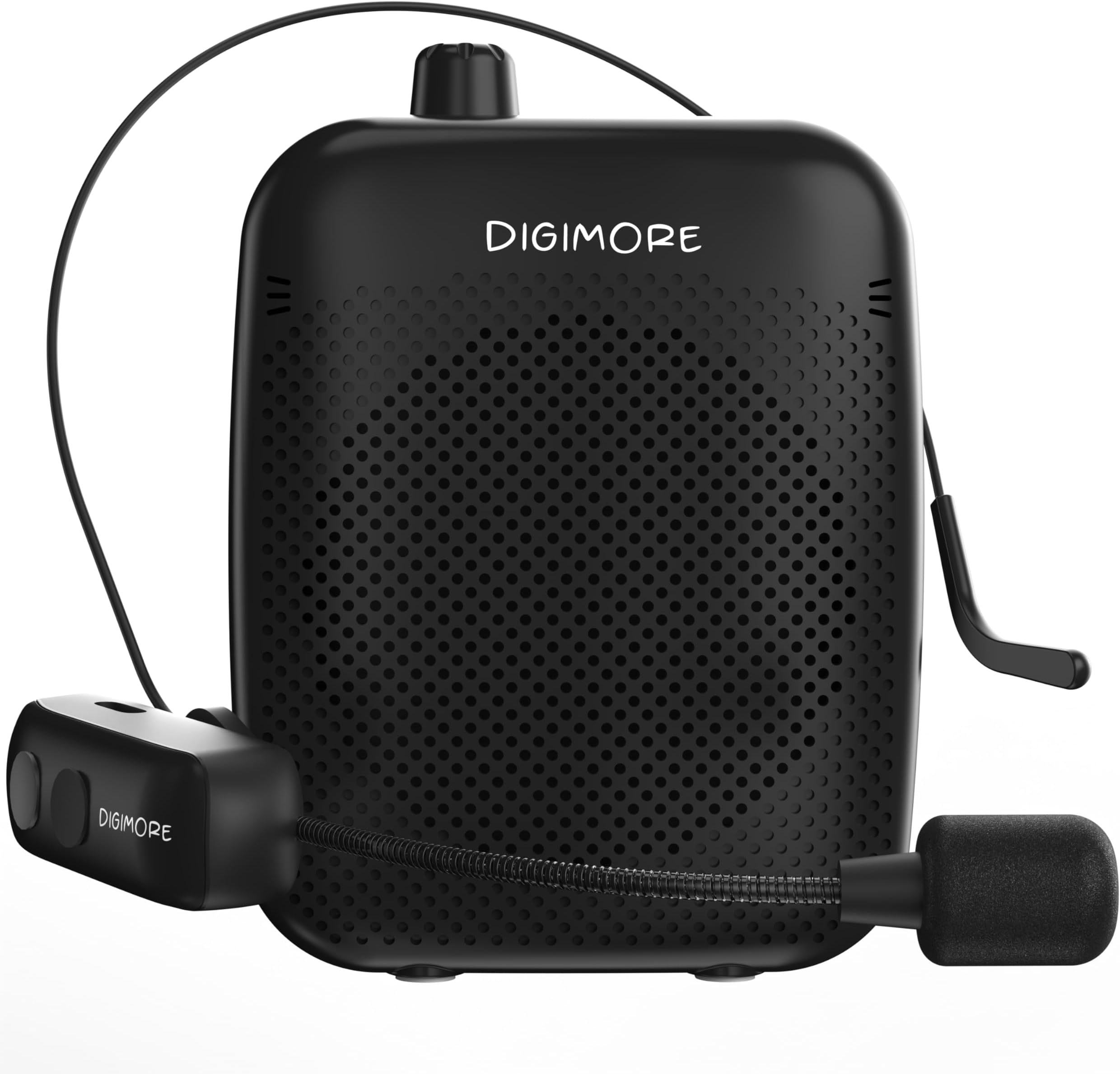 10W Wireless Voice Amplifier for Teachers | 12Hr Battery | BT 5.4 | in-Built Noise Reduction | Wireless Headset Mic for Tour Guides, Fitness, Announcements, Schools & Colleges (D-1200 WL)