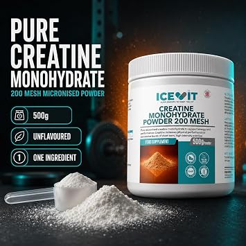 Creatine Monohydrate Powder 500g Unflavoured & Micronised