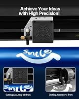 VEVOR Vinyl Vágógép 720mm Adagolási Szélességgel, 800mm/s Sebességű Fóliavágó Plotter, 3mm Vágási Vastagság, Signcut & Signmaster Szoftverre 6