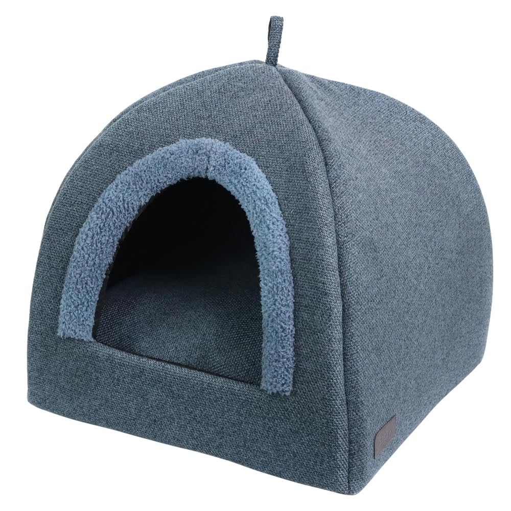 Niche Nobby 61915 Linou bleu 38 cm abri anti-courants d'air pour petits animaux