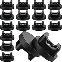 Vista 7 de Yookeer Base de montaje con cremallera magnética, clips de cable magnéticos negros, soporte de alambre multiusos, base de gestión de bridas