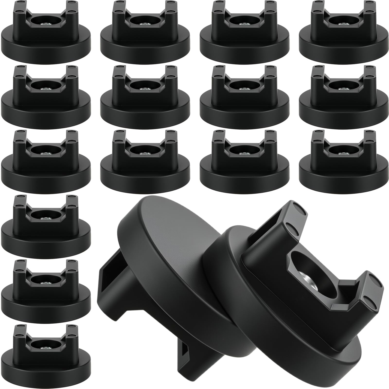 Yookeer Magnetic Zip Tie Mount Base Black Magnetic Cable Clips Wire Holder Multipurpose Cable Ties Management Base Electrical Supplies for Wire