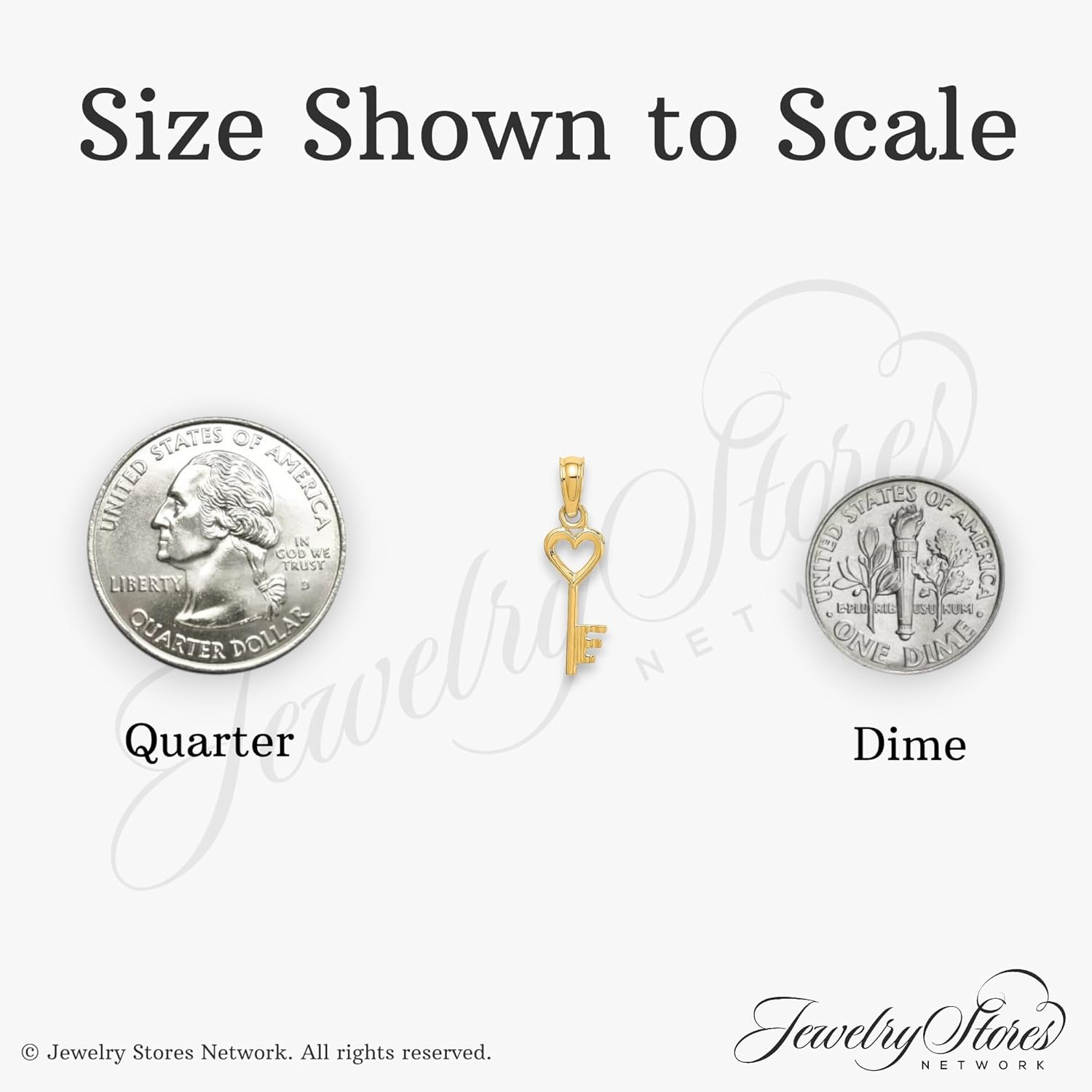 14k Yellow Gold Heart Key Pendant Necklace for Women, Romantic Symbolic Charm with Heart Shaped Bow for Love and Connection, Fine Emotional Jewelry for Daily Wear, Anniversaries, and More - Image 4