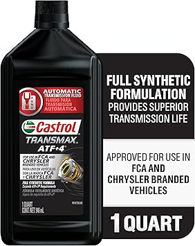 Castrol Transmax ATF+4 Automatic Transmission Fluid, 1 Quart, Pack of 6
