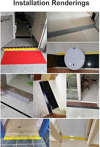 Miniatura 5 de Rampas de umbral, rampa para silla de ruedas umbral, rampa robot de barrido de scooter, alfombrilla de escalada para vehículos eléctricos (color