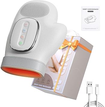 Hand Massager with Heat and Compression, 3-in-1 Hand Massager Gift for Men,Women