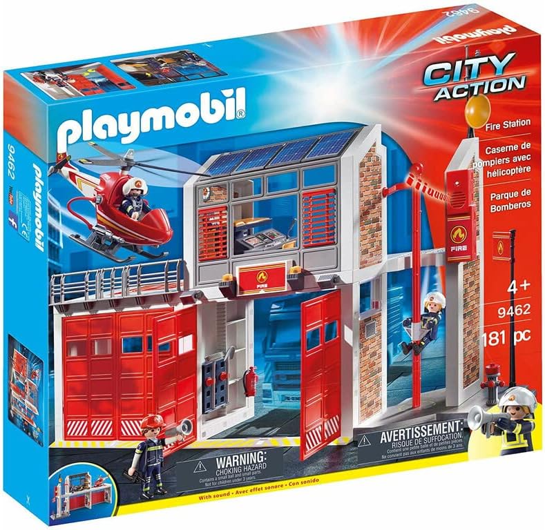 Playmobil – 4824 – Hélicoptère De Pompier – Jeu De Construction – Avec Notice – Dès 4 Ans