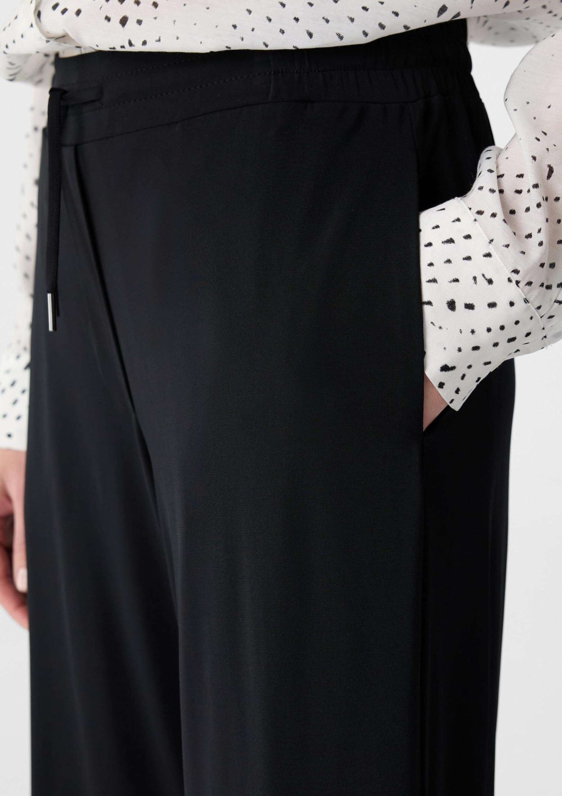 Comma Crop-Hose mit Semi Wide Leg