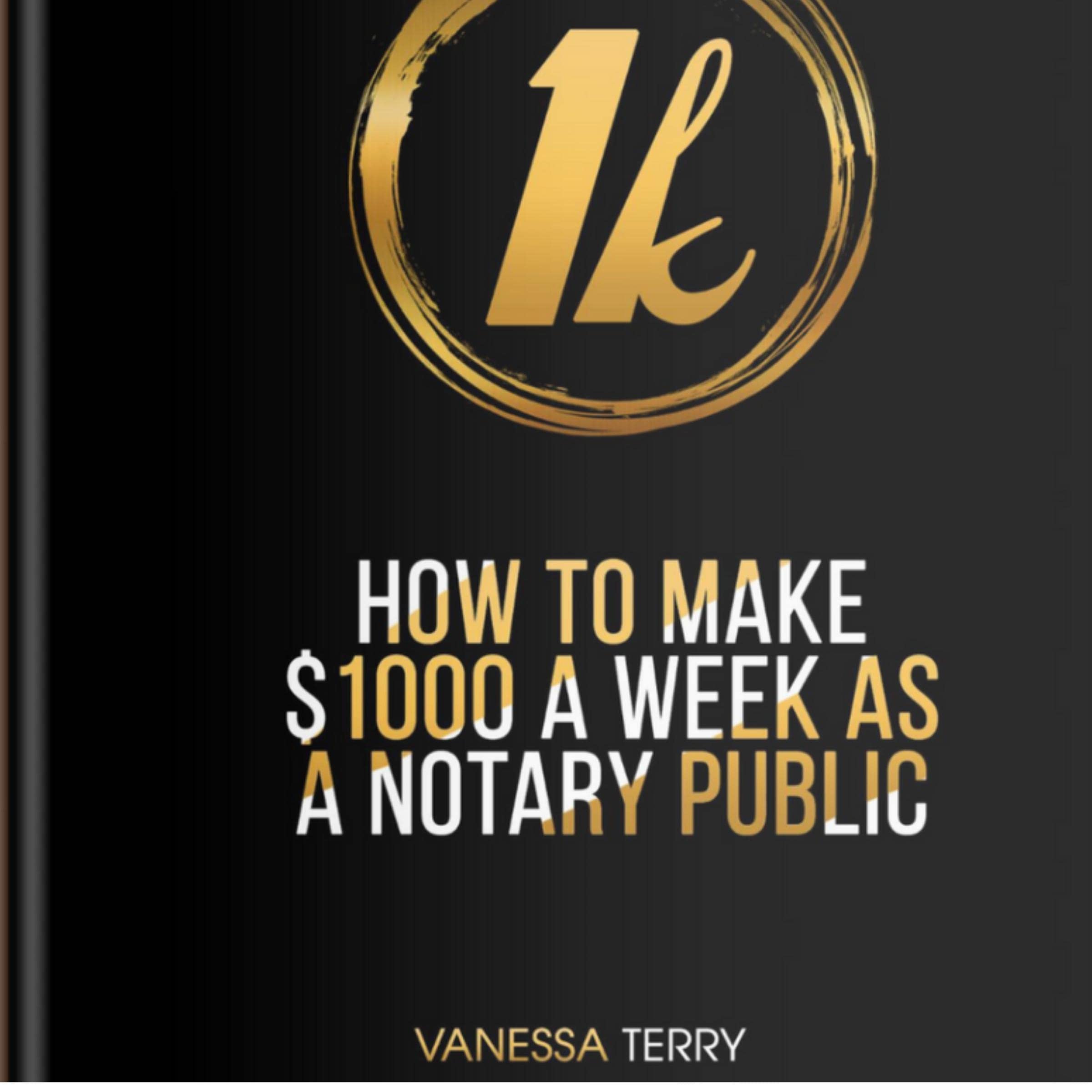 Cover art for How to Make $1000 a Week as a Notary Public