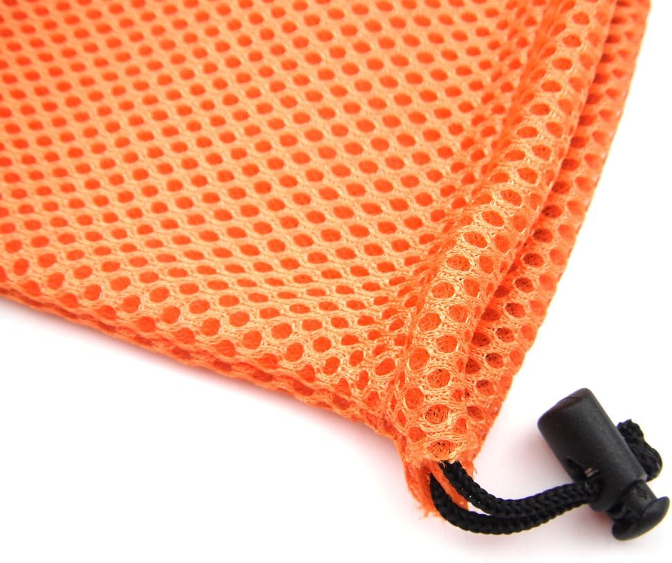 ALL in ONE 6pcs Nylon Mesh Drawstring Bag Pouches for Mini Stuff Cellphone Mp3 9x14cm (3.5x5.5 Inch) (Mixed Clor)