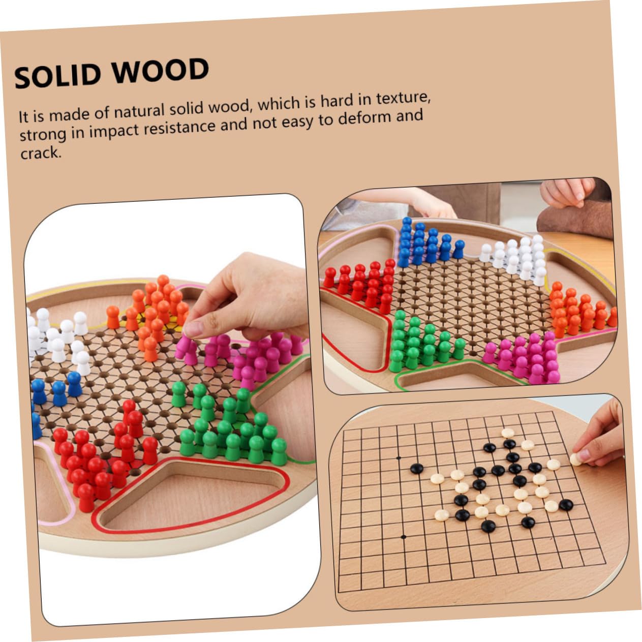 Uonlytech Gioco da Tavolo Educativo in Materiale Sintetico Marrone , Set Resistente e Non Facile da Rompere per Ragazzo Ragazza come Gioco da Scrivania