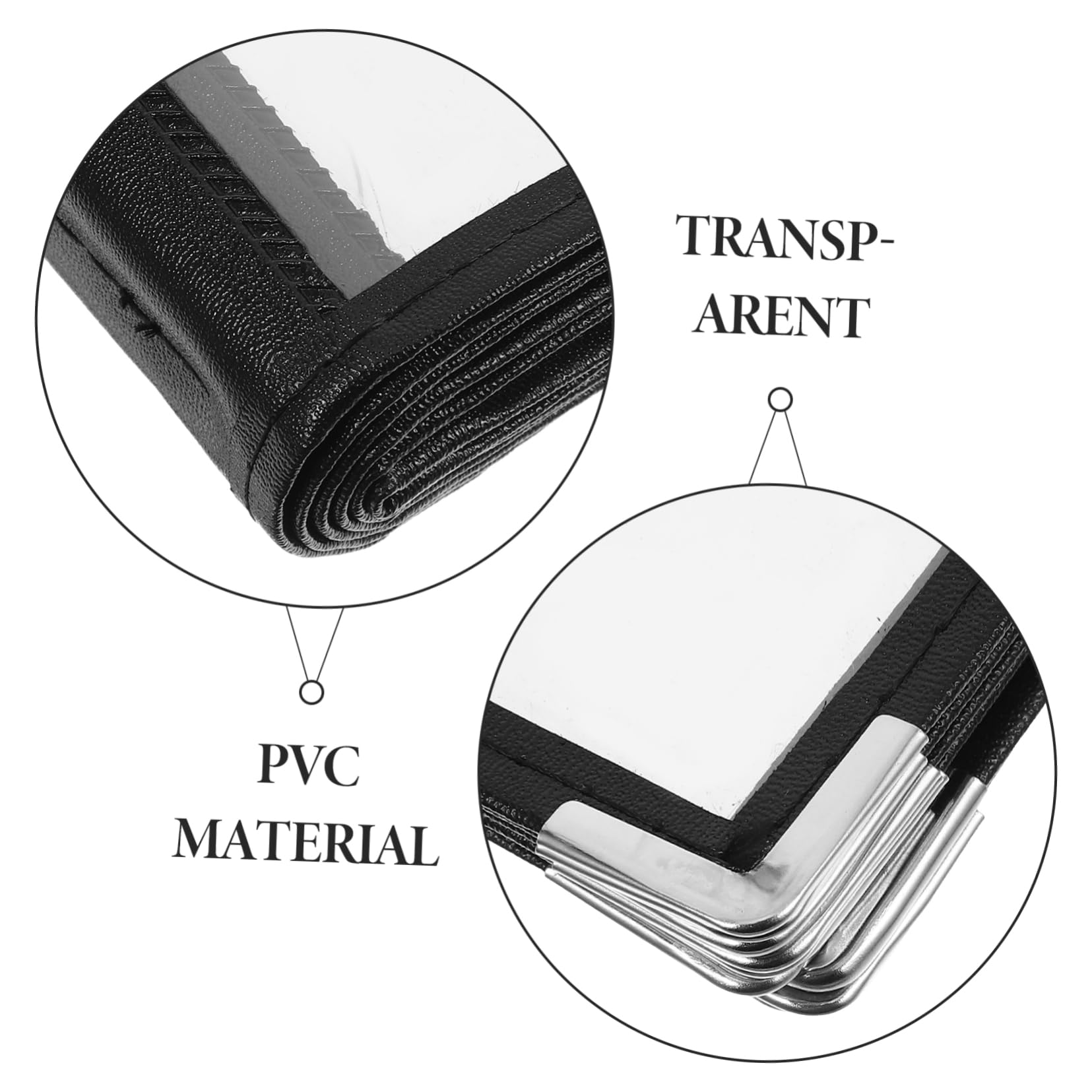 Zerodeko De Recetas Transparente De Pvc De Lados Portamenús Para Restaurantes y Cafeterías Suministros Para Restaurantes Cubiertas Transparentes Para Menús