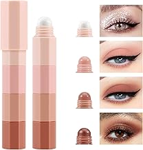 Boobeen Cream Eyeshadow Stick, High Pigmentation Long Lasting Eye Shadow Pencil, Eye Highlighter for Eyes, Matte and Shimmer Finish