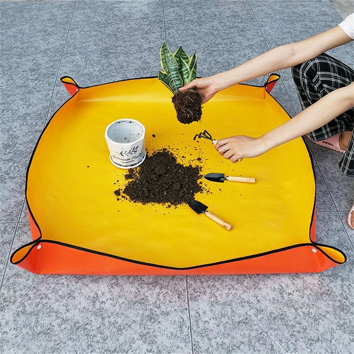 Plant Warm Mat Gardening Floor Mat Changing Soil Mat Waterproof Thickening Changing Pot Planting Flower Mat Gardening Tools Seedling Heat Mat(Blue,100x100cm)
