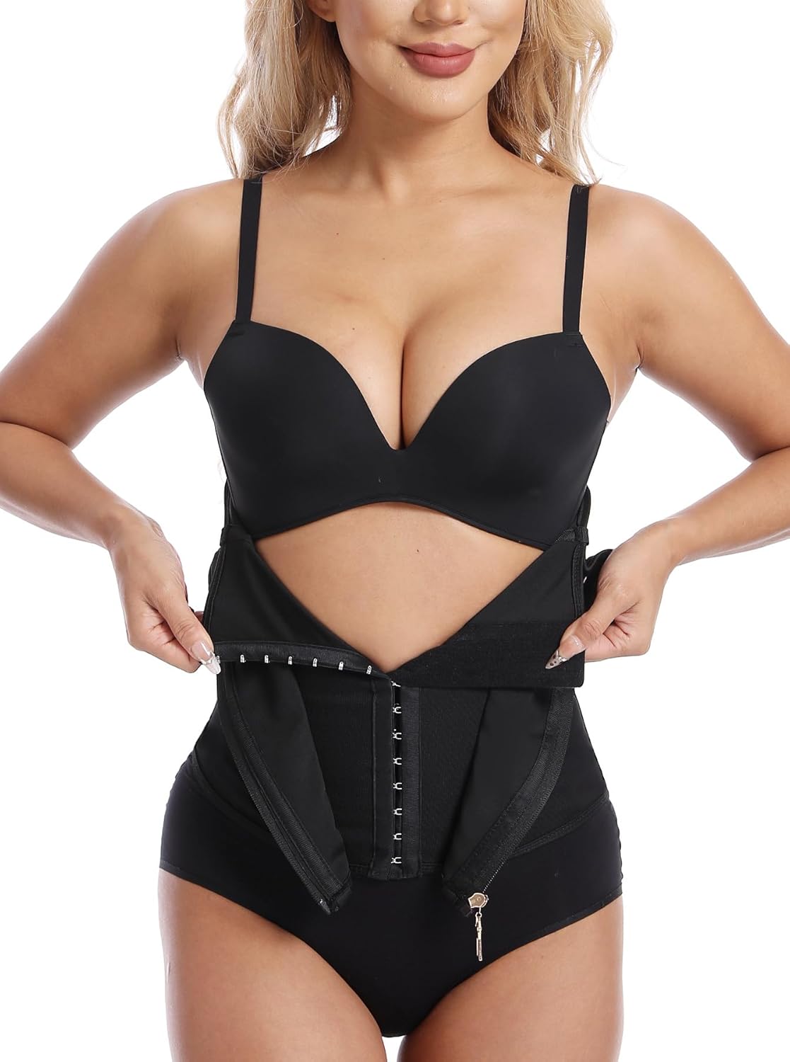 Waist Trainer for Women, Tummy Control Sports Girdle, Workout Body Shaper with Adjustable Shoulder Strap