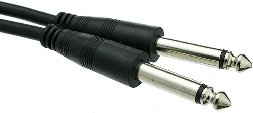 CableWholesale Cable de conexión mono de 14 de pulgada, cable mono macho de 15 pies 14 pulgadas a macho mono de 14 pulgadas para instrumentos
