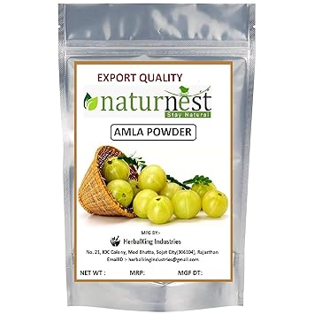 Naturenest 100% Pure and Natural Amla Powder for Hair and Skin (100gm)