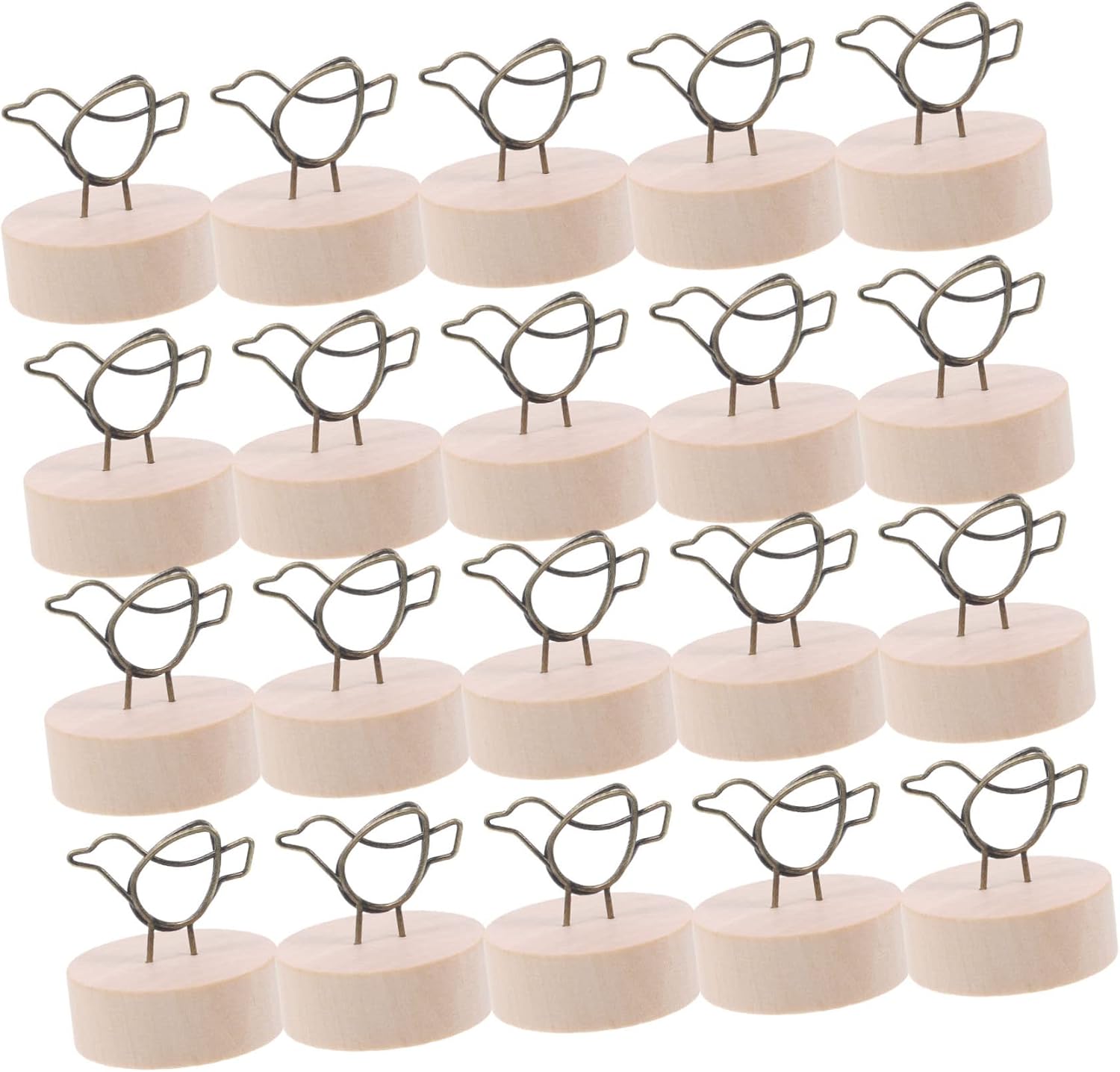 Sturdy Photo Clip Memo Note Holder 20pcs Creative Card Holder for Desktop Decor