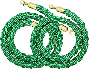 Amazon.co.jp: Stanchion Rope Twist, 2 Pack Restaurant Crowd Control Cue ...