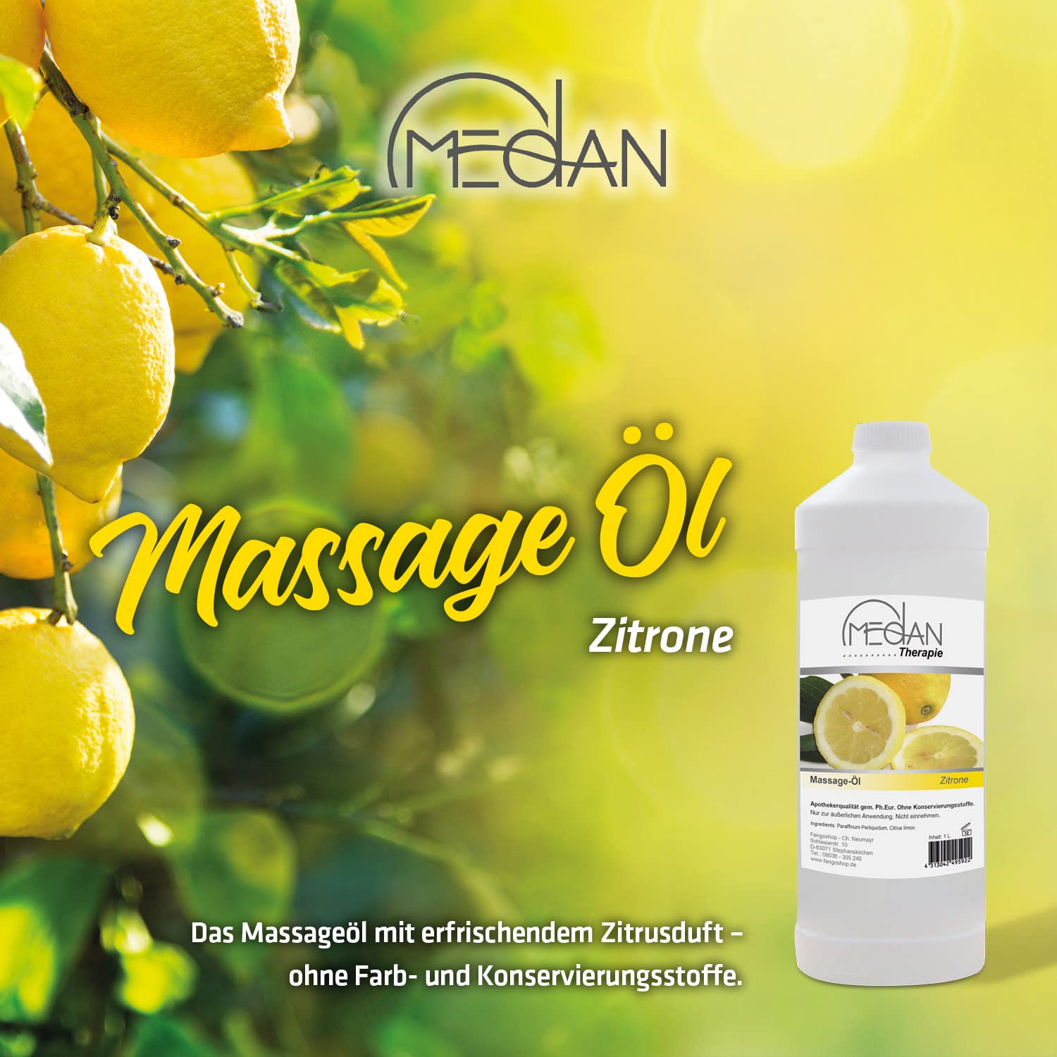 Massageöl Medan Duft Citrus 5 Liter