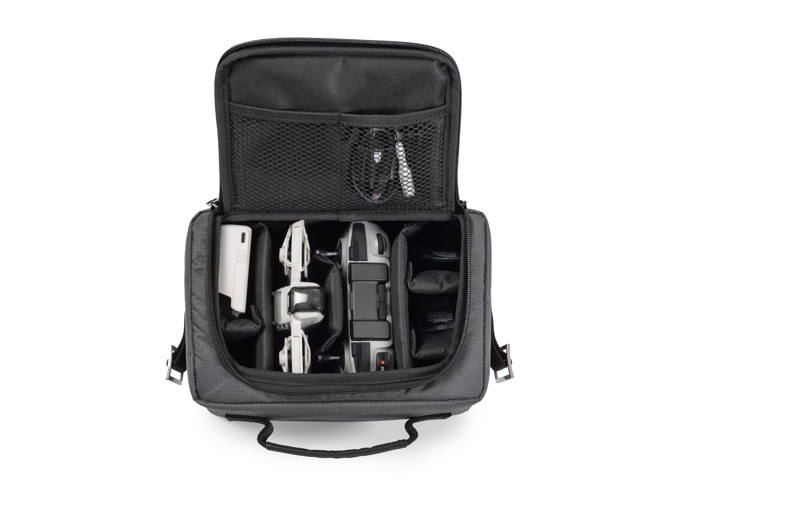 B&W International B&W - Borsa per drone DJ Neo - TEX.66 - elegante, sicura e funzionale, grigio., 25 x 18 x 14 cm, DJI Neo