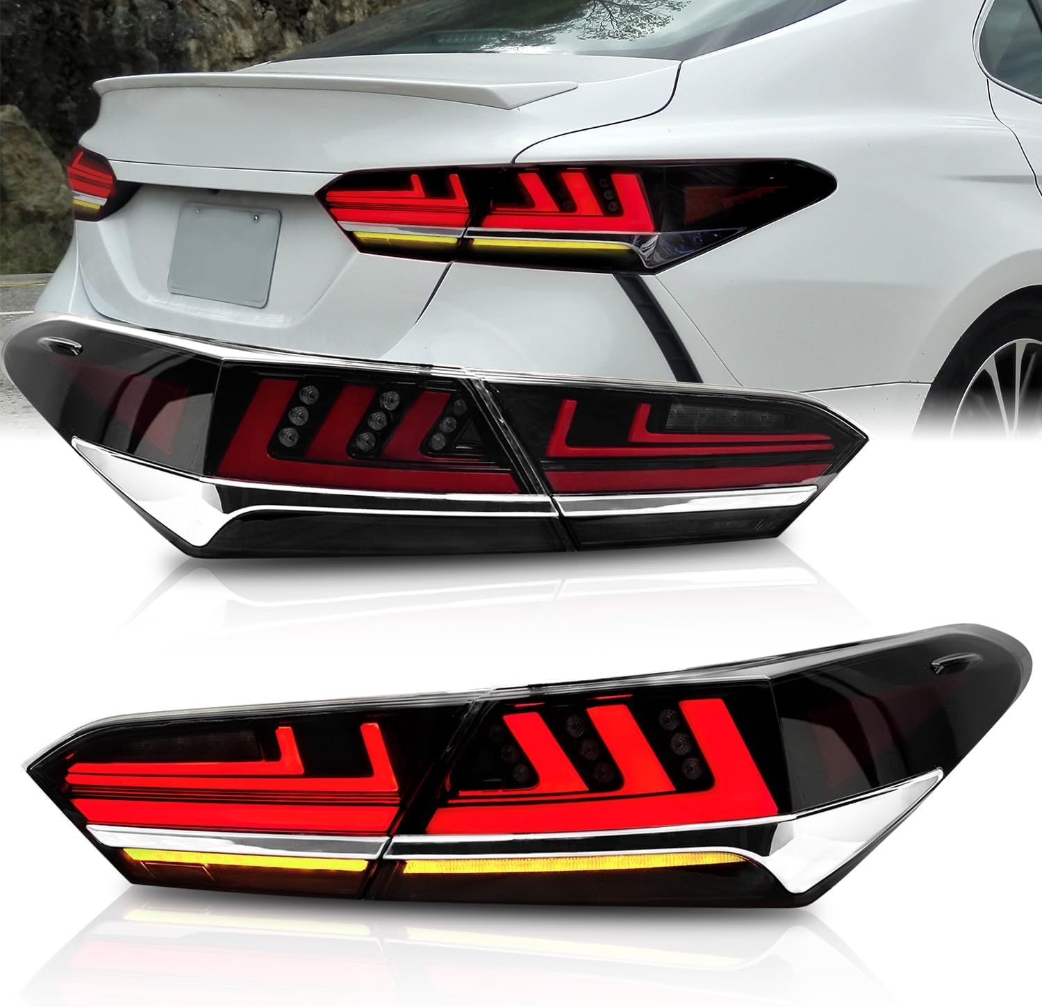 Archaic トヨタ カムリ 70系 テールランプ 全LED レクサス風 テール Archaic トヨタ カムリ 70系 テールランプ 全LED レクサス風 テール