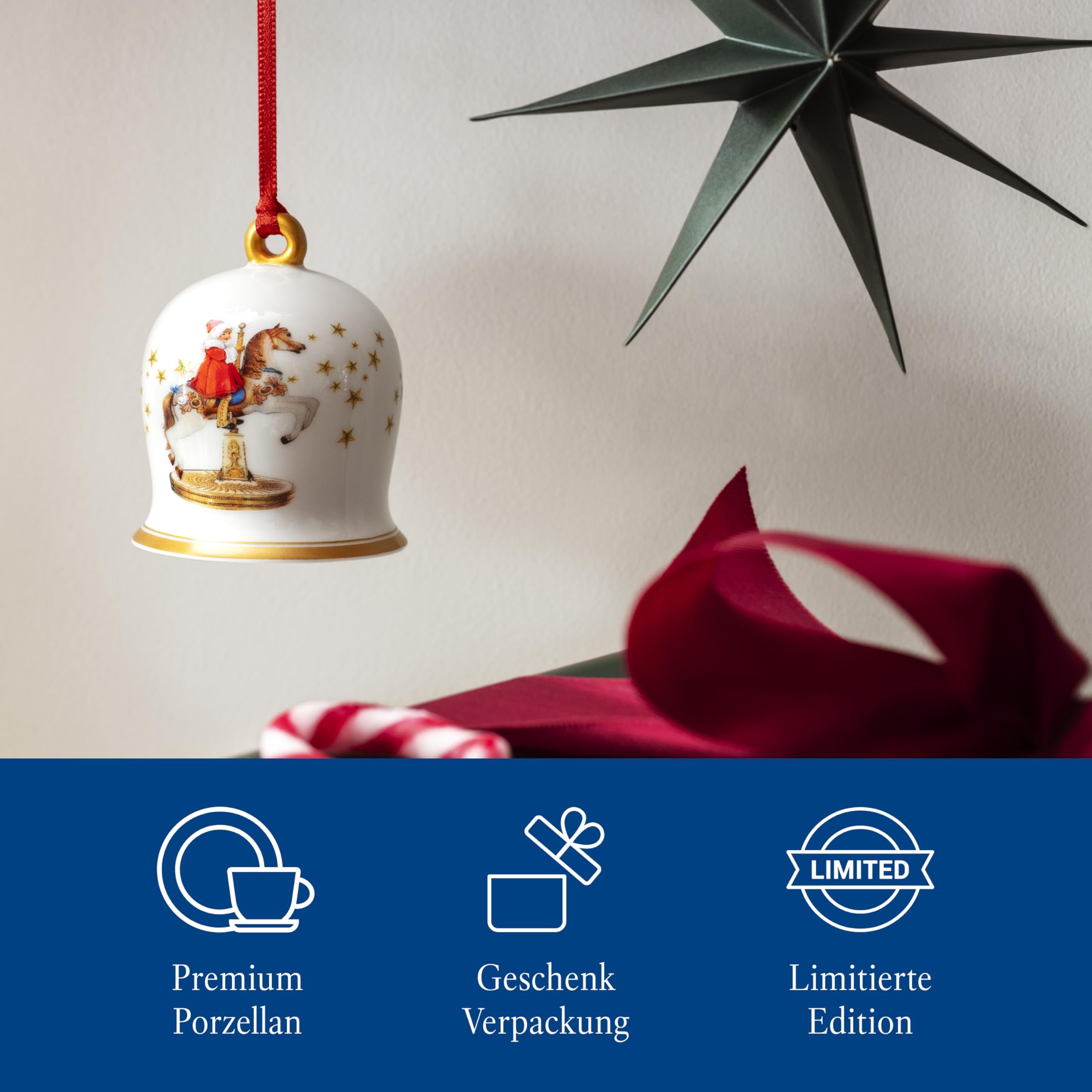 Villeroy & Boch, Annual Christmas Edition, ornament, bell, Christmas bell, tree decoration, annual edition 2024 - Image 3