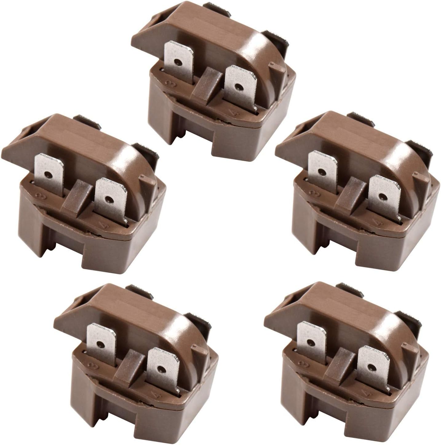 HQRP 5Pack PTC Start Relays/Starter Replacement Compatible with Whirlpool 2262185