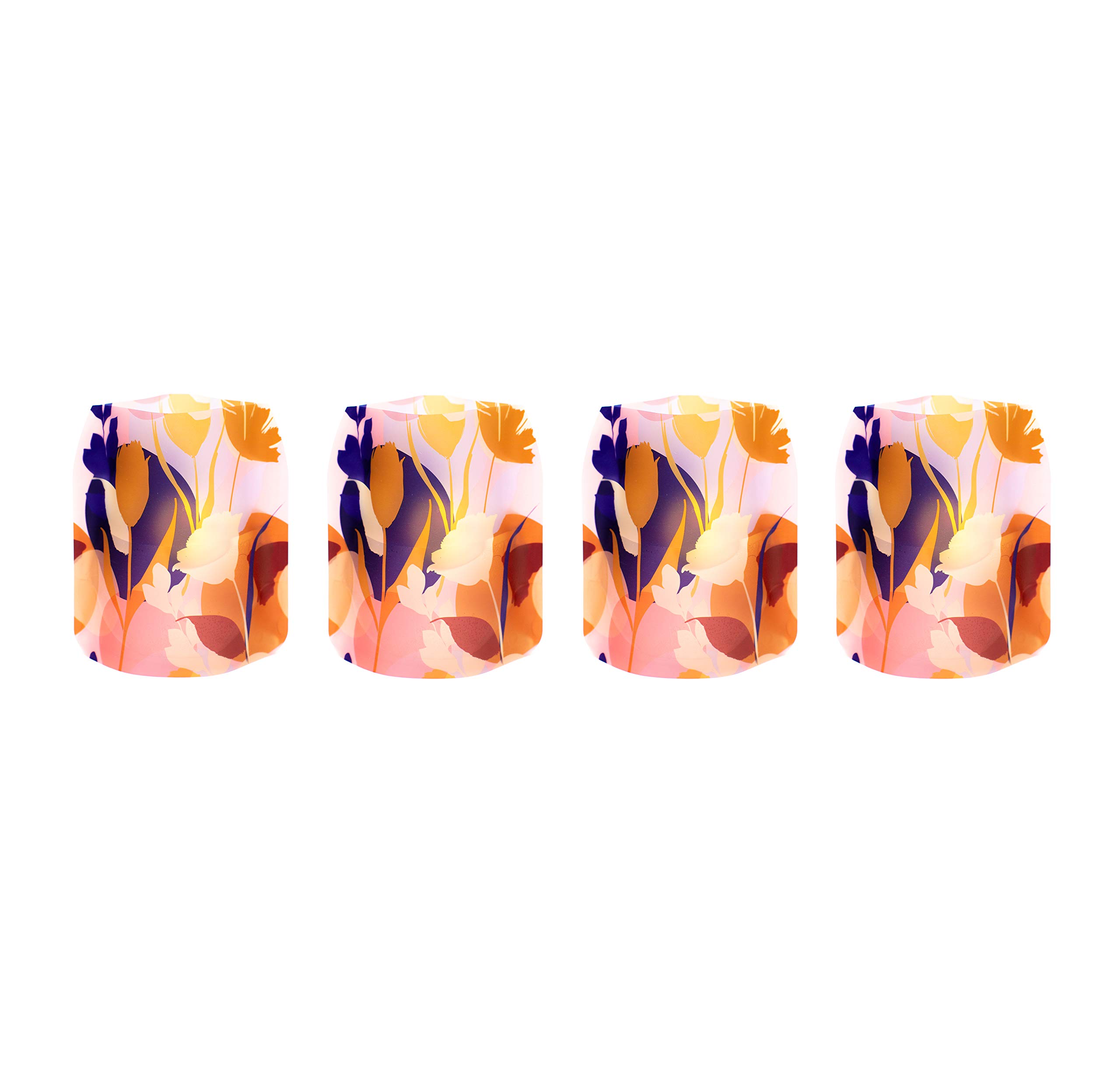 MODGY Luminary Lanterns 4-Pack - Floating LED Candles with Batteries Included - Luminaries are Great for Weddings, Parties, Patios & Celebrations of All Kinds (FooFoo)