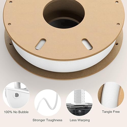 Miniatura 4 de ENTINA Filamento de impresora 3D PLA de alta velocidad de 8.82 oz para Tina2 Plus, precisión dimensional +/- 0.001 in, 0.069 in, paquete de