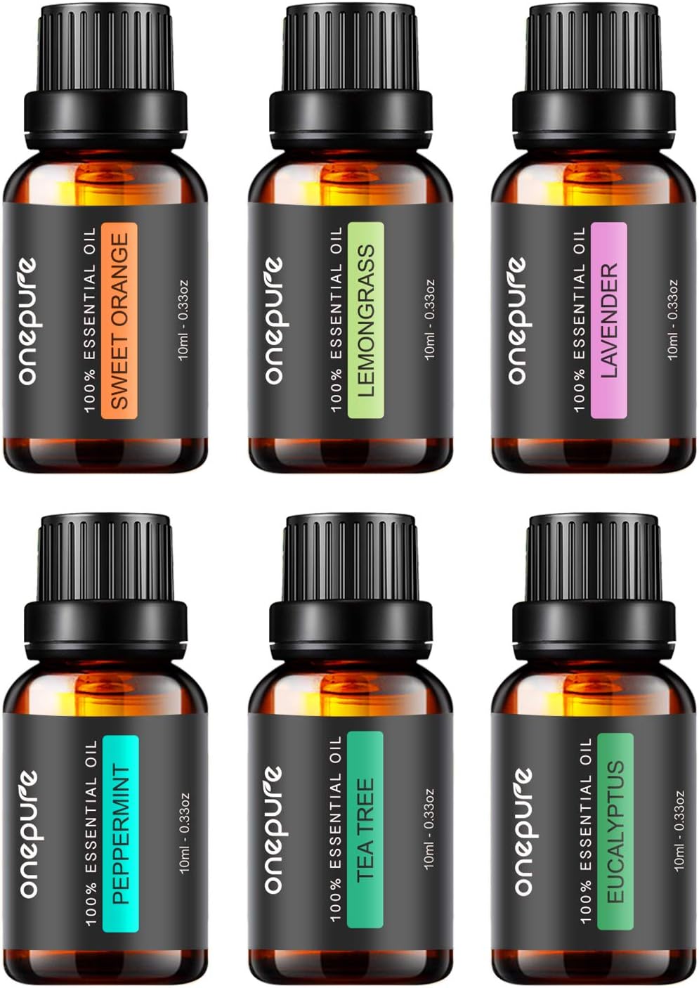 Onepure 6 Bottles Essential Oils Gift Set