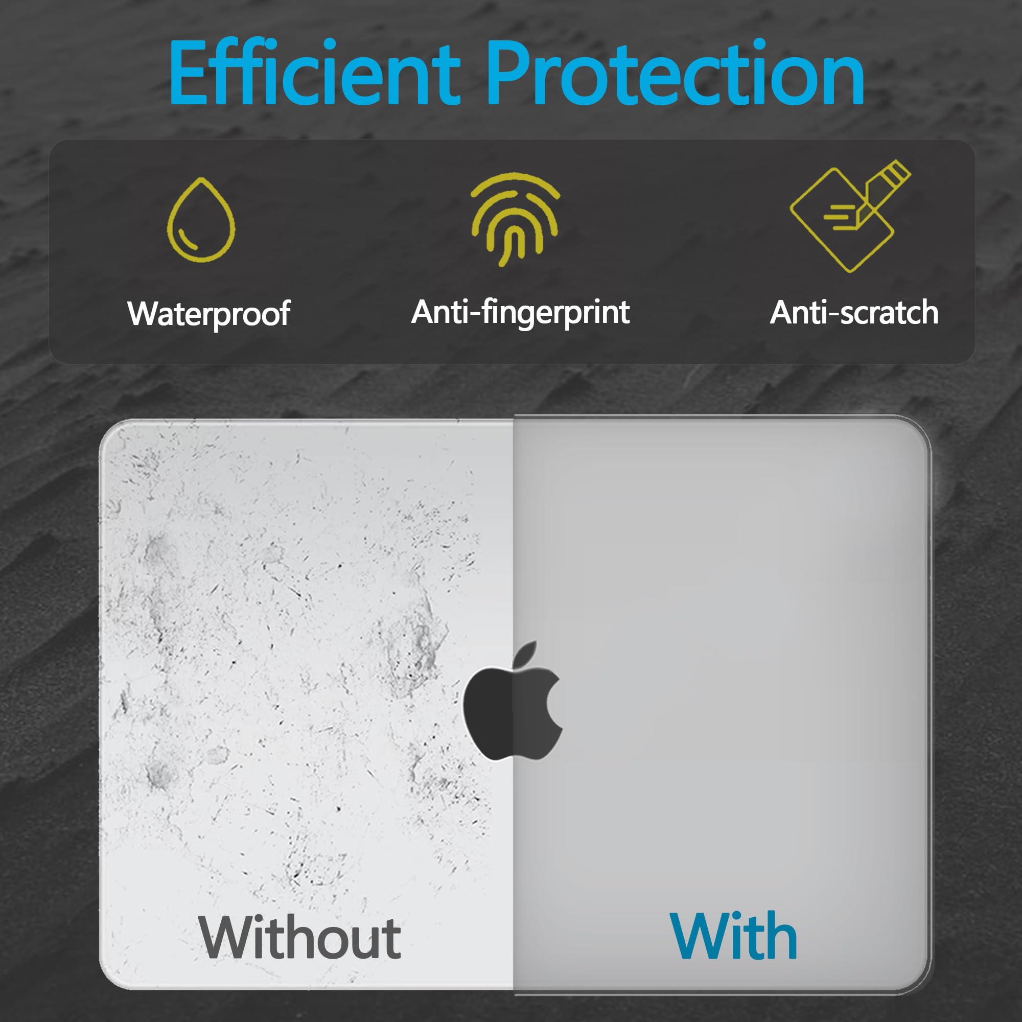 NPUOLS Custodia Protettiva per 2024-2021 MacBook Pro 16 Pollici Cover M4 M3 M2 M1 Pro Max A3403 A3186 A2991 A2780 A2485,Come il Colore Originale,Sottile Cover Rigide e EU Tastiera Cover,Grigio Opaco