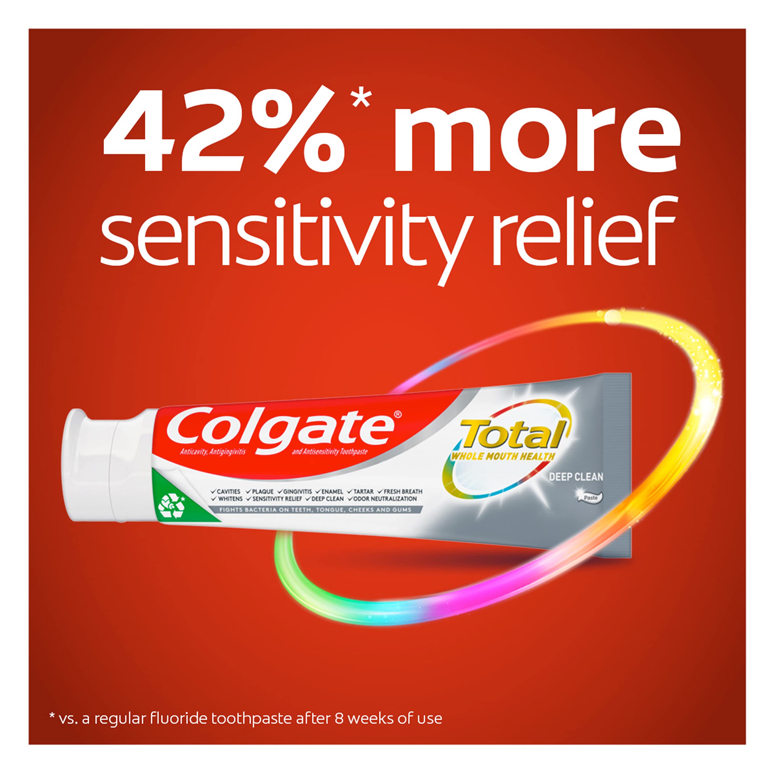 銀製湯沸 牙摘 27 Amazon.com: Colgate Total 牙膏含氟化物和鋅