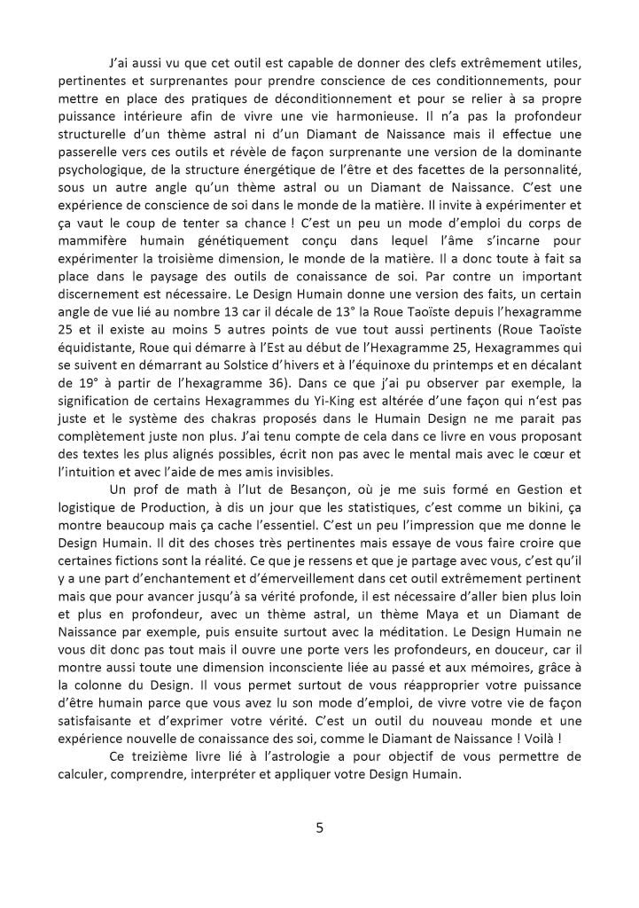 Astrologie, Yi-King et Design Humain: VERSION FEVRIER 2027