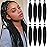 Alrence Pre Stretched Braiding Hair Long Braid 20 Inch 8 Packs Professional Braiding Hair Extensions Synthetic Crochet Twist Braids (20 Inch, 2)