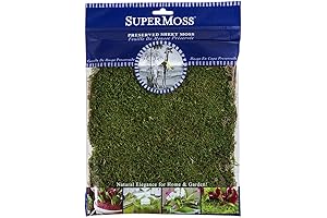 SuperMoss Preserved Sheet Moss for Crafting - Long Lasting Fresh Green Appx. 4oz