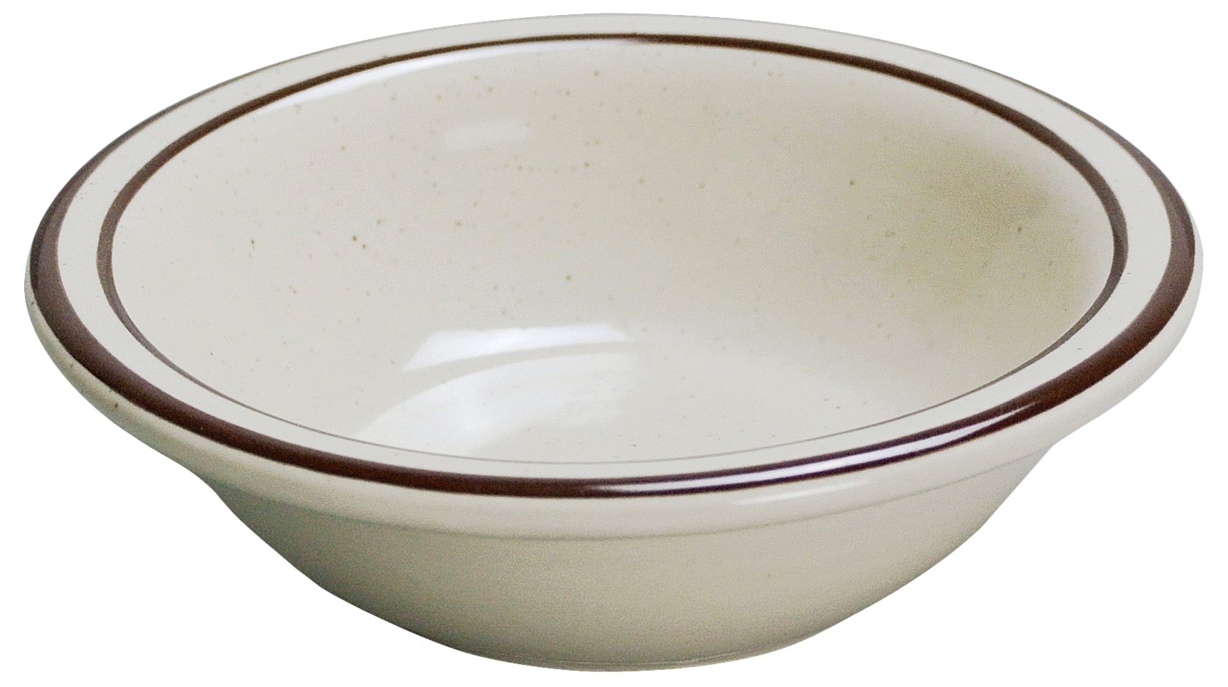 Yanco BR-11 Brown Speckled Fruit Bowl, 4.75 oz Capacity, 4.625
