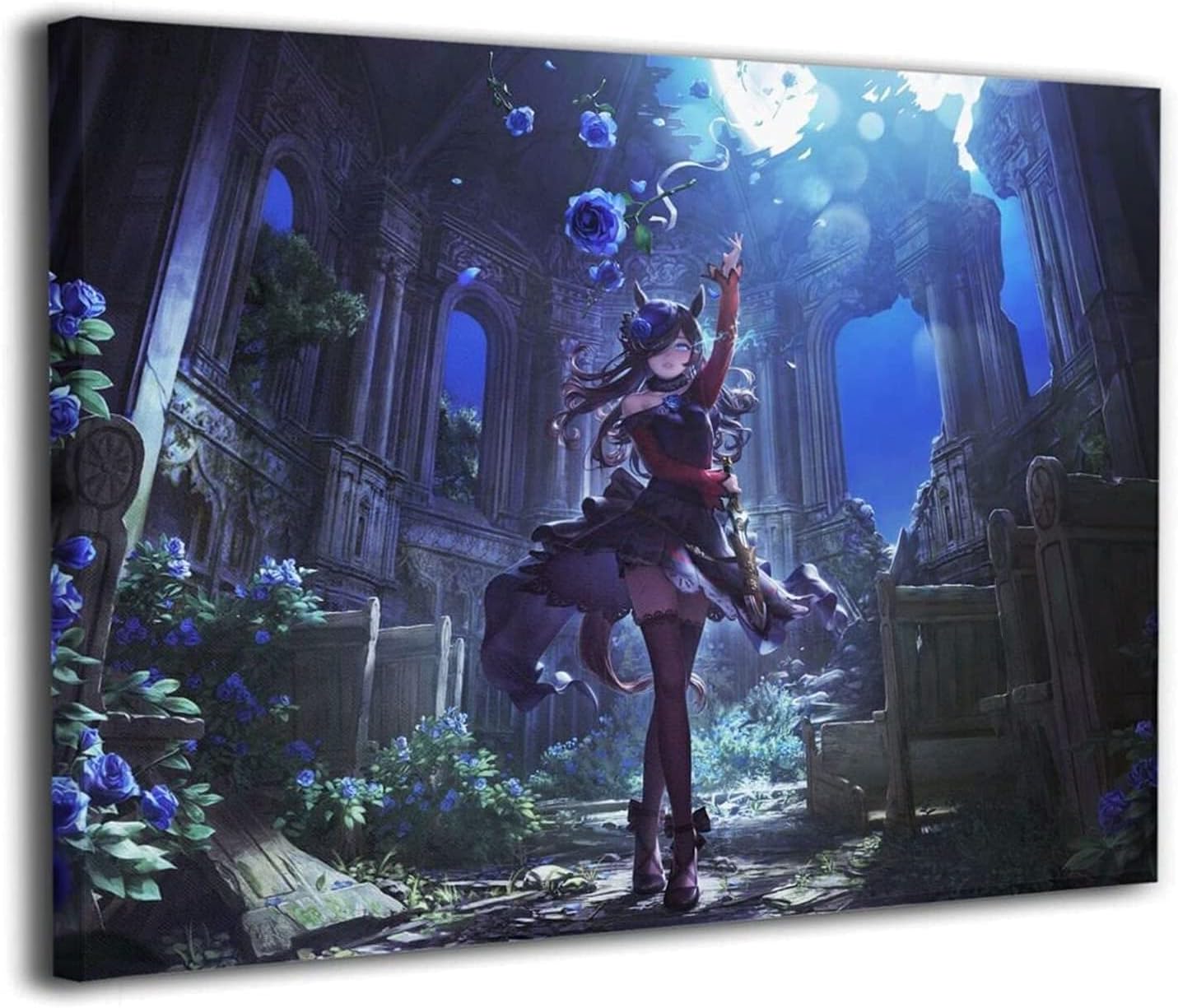 ウマ娘 ライスシャワー キャンバス 油絵 絵画 ポスター 装飾画 アートパネル 壁掛け インテリア アートフレーム 人気 アニメ 寝室の装飾 部屋飾り 壁飾り 飾り絵 新築飾り 贈り物 30x40cm フレーム付き Cienciaworld Com